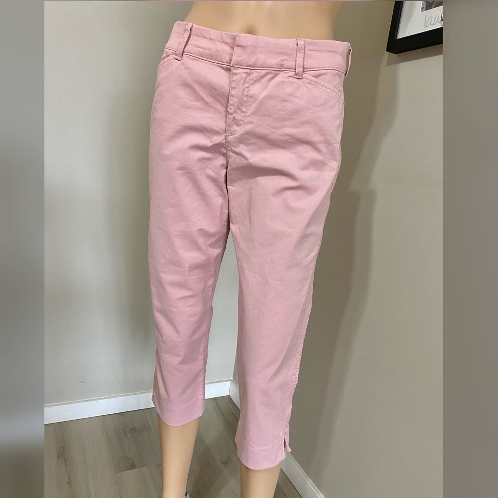 Pink Mid Rise Pants